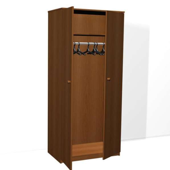 Шкаф для одежды ДСП двухстворчатый ,шкафы для одежды в общеж