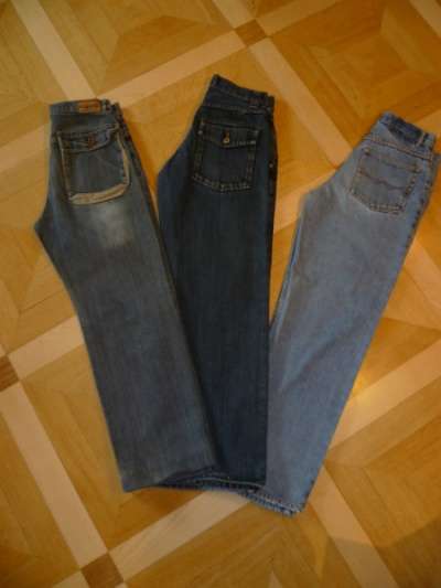 Три пары джинсов на 12-13-14 лет ZAJEANS75 рост 152-158-162 в Москве фото 9
