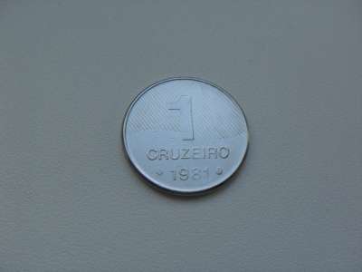 Монета 1 Крузейро 1981 год Бразил