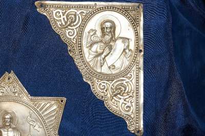 Серебряные накладки для Евангелия. 19 в. мастер Виктор Аарне, Фабе в Санкт-Петербурге фото 5