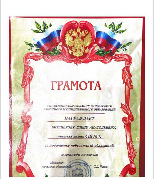 Репетитор по химии в Владивостоке фото 3