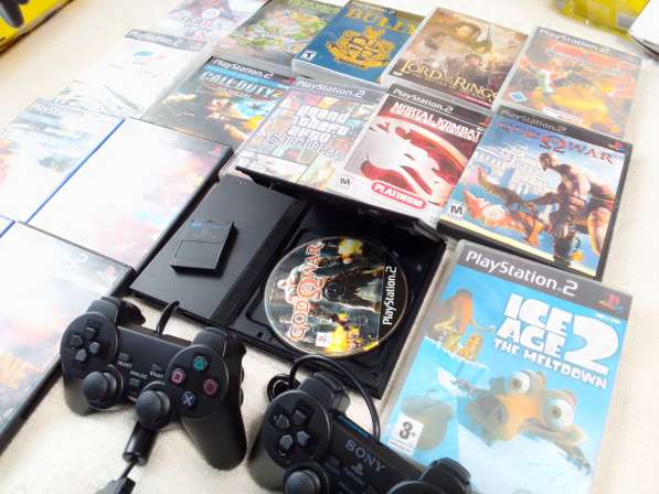 Приставка Sony PS2 с играми