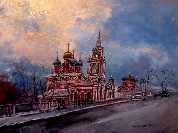 Живопись с архитектурными видами в Москве фото 8