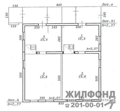 часть дома, Новосибирск, Шевцовой 2-я, 61 кв.м. в Новосибирске