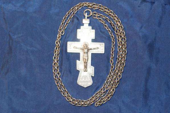 Крест наперсный николаевский иерейский. Серебро 84. 1896 год в Санкт-Петербурге фото 8
