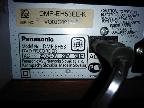 DVD/HDD рекордер Panasonic DMR-EH53 HDD-160гб в Москве фото 9