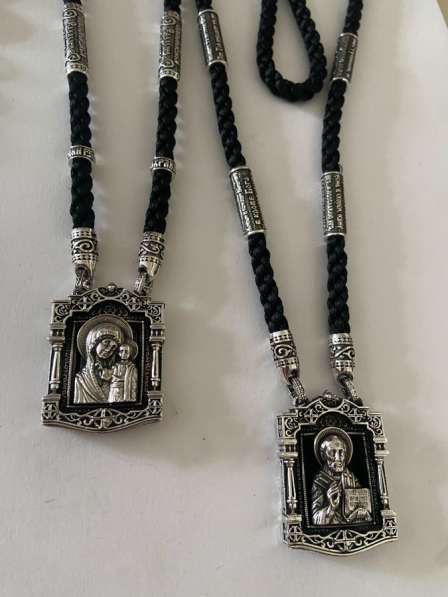 Гайтан на текстильном шнурке с иконой в Костроме