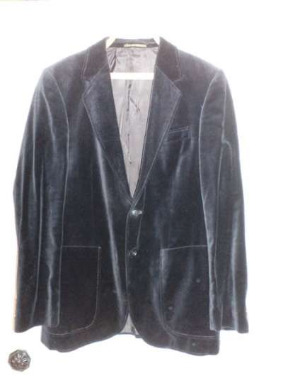 Мужской бархатный пиджак 48-50 размер