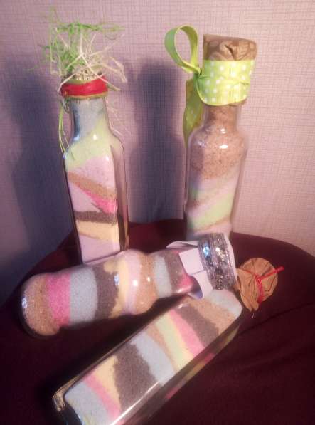 Декоративные бутылки для интерьера в Искитиме