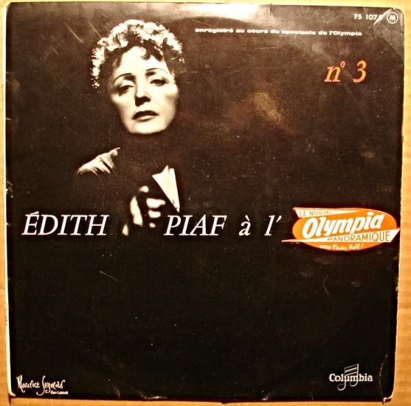 Пластинка виниловая Edith Piaf – A L'Olympia - N° 3