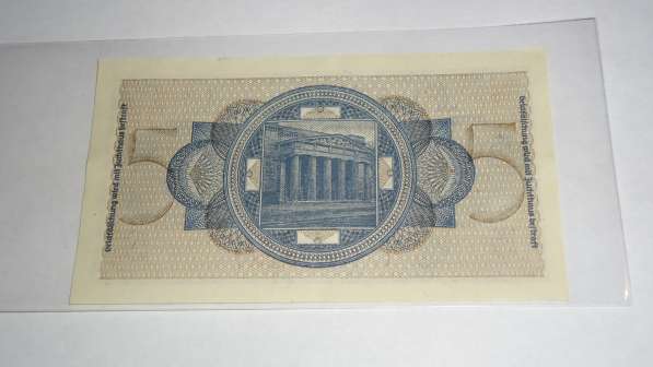 Германия, 5 марок, 1940-45 г., Unc- в Благовещенске