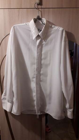 Рубашка белая шёлковая 52-54 размер