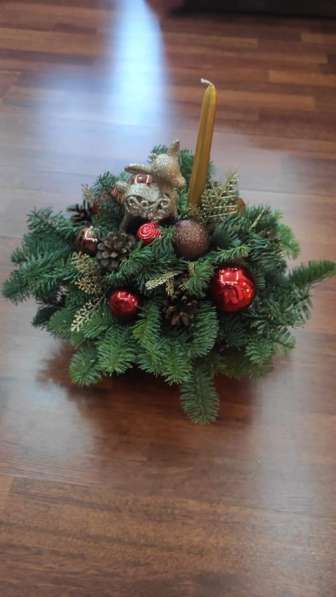 Композиция из живой ели в Москве фото 16