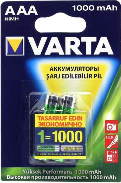 Аккумулятор VARTA R03 1000mA