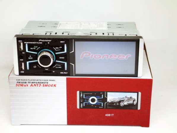 Автомагнитола Pioneer 4061T ISO - Сенсорный экран 4,1'' в фото 6
