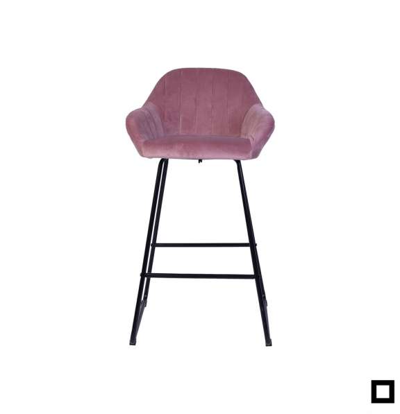 Барные стулья CAROLINE розовые, 3 шт в 