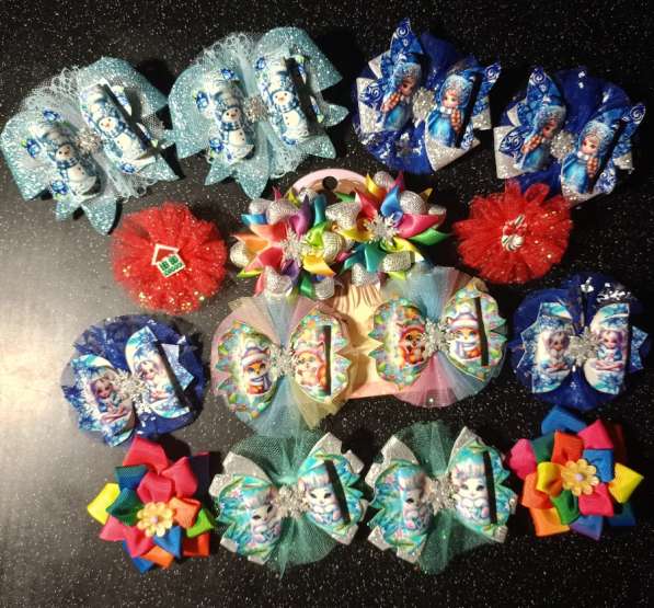 Зимние бантики для девочек в Москве фото 8