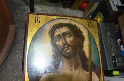 Икона Спас в терновом венце. 55 на 43 см в Москве