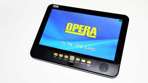 10" TV Opera 1002 Портативный телевизор с Т2 USB SD в фото 5