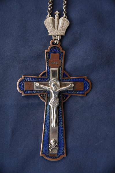 Старинный наградной наперсный крест с украшениями. 1880-е гг в Санкт-Петербурге фото 19