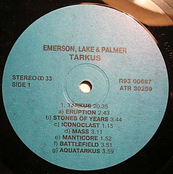 Пластинка виниловая Emerson, Lake & Palmer – Tarkus в Санкт-Петербурге