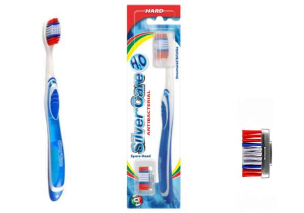 PIAVE h2o soft/medium/hard toothbrush + 1 spare head