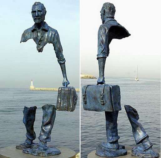 Скульптура из металла"Туристы" в Краснодаре фото 4