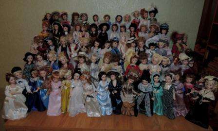 Коллекция фарфоровых кукол в Красном Сулине