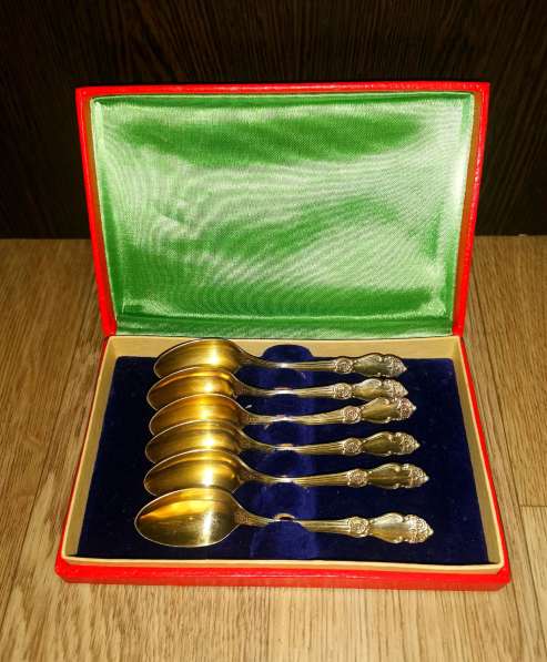 Кофейные ложечки. мнц. Роза. Позолота