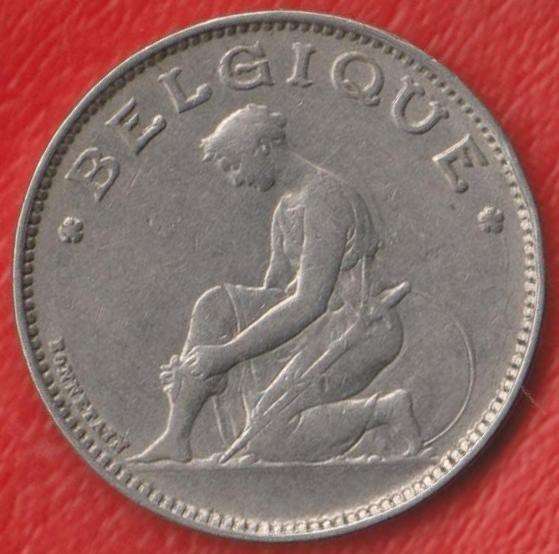 Бельгия 1 франк 1923 г. валлонская надпись в Орле