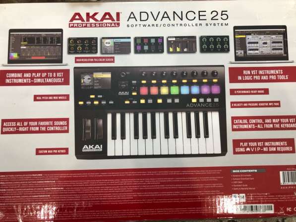 Akai advance 25 pro midi клавиатура в Москве фото 4