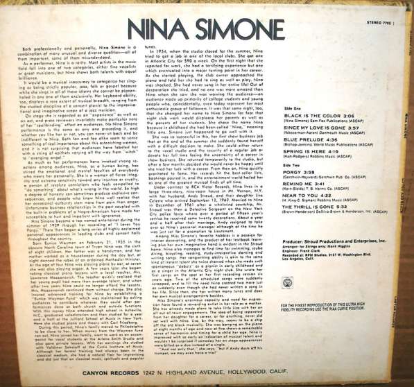 Nina Simone ‎- Gifted & Black в Санкт-Петербурге фото 5