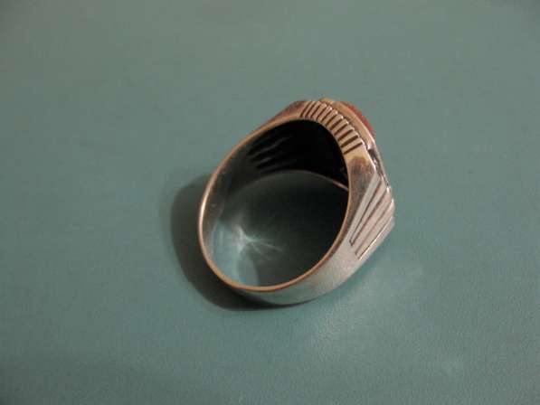 Перстень с авантюрином (серебро 925 пробы) в фото 5