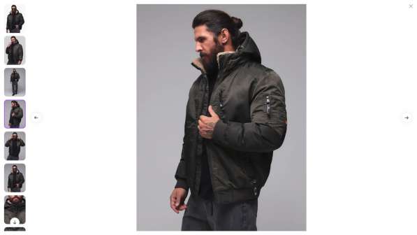 Куртка зимняя мужская пилот (бомбер) в Петрозаводске фото 9