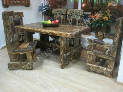 Деревянная мебель под старину для баров в Екатеринбурге