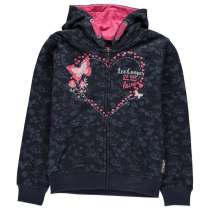Детская кофта для девочек Lee Cooper Textured AOP Zip Hoody, в г.Львов