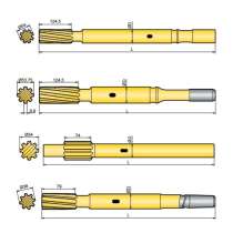 Хвостовик аналог Atlas Copco COP 1140, COP 1238, COP 1240, в г.Баку