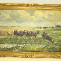 Картина старинная На пастбище (X392), в Москве