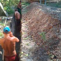 Земляные работы копка траншеи ямы колодца, в Самаре