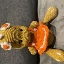 Вязаная игрушка Бегемотик, в Москве