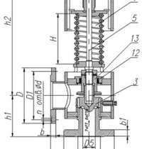Клапан предохр. пружинный с демпфером T-, в Москве