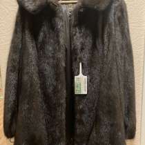 Шуба норковая с капюшоном (новая), в Санкт-Петербурге