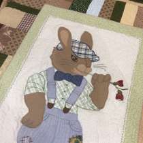 Лоскутное одеяло-покрывало «Мальчик-зайчик», в Омске