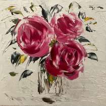 Картина маслом Цветы Мастихином, в Москве