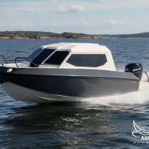 Алюминиевый катер Хищник RK55 с реданом, кабинник на заказ, в Самаре