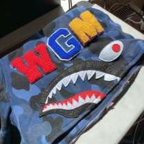 Zip Hoodie A BATHING APE Shark blue camouflage, в Москве