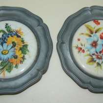 Тарелочки блюдечки декоративные Цветы 2 шт. (X486), в Москве