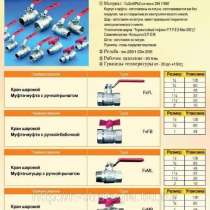 Шаровые краны муфтовые латунные для воды, в Чебоксарах