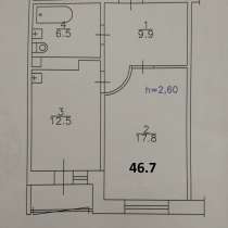 Сдам от собственника 1 комн. 47м². Алексеева 27, в Красноярске