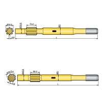 Хвостовик аналог Sandvik/Tamrock HL 600, HL 600 S, HL 645, в г.Баку